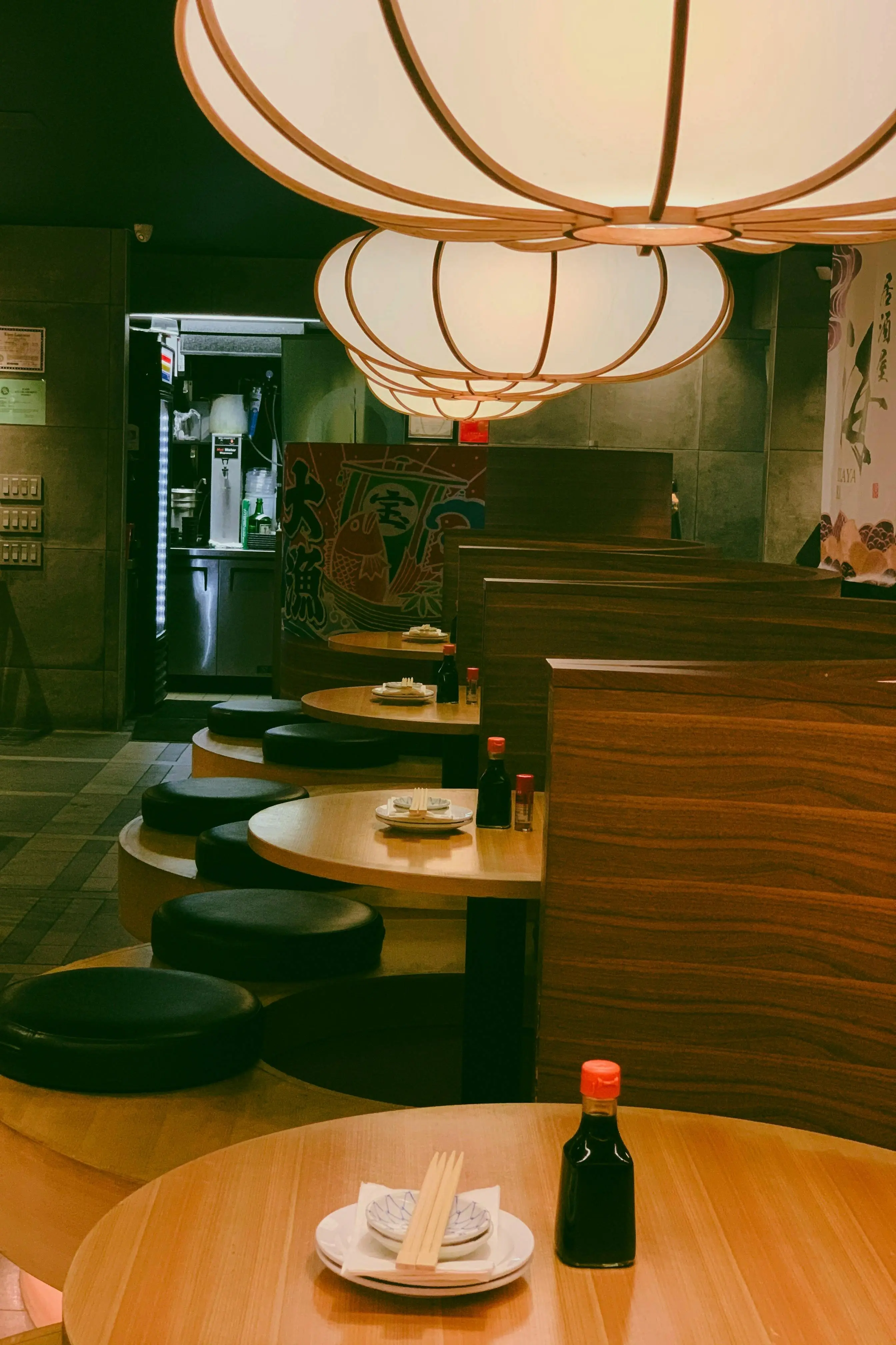 Sala comedor restaurante japonés 