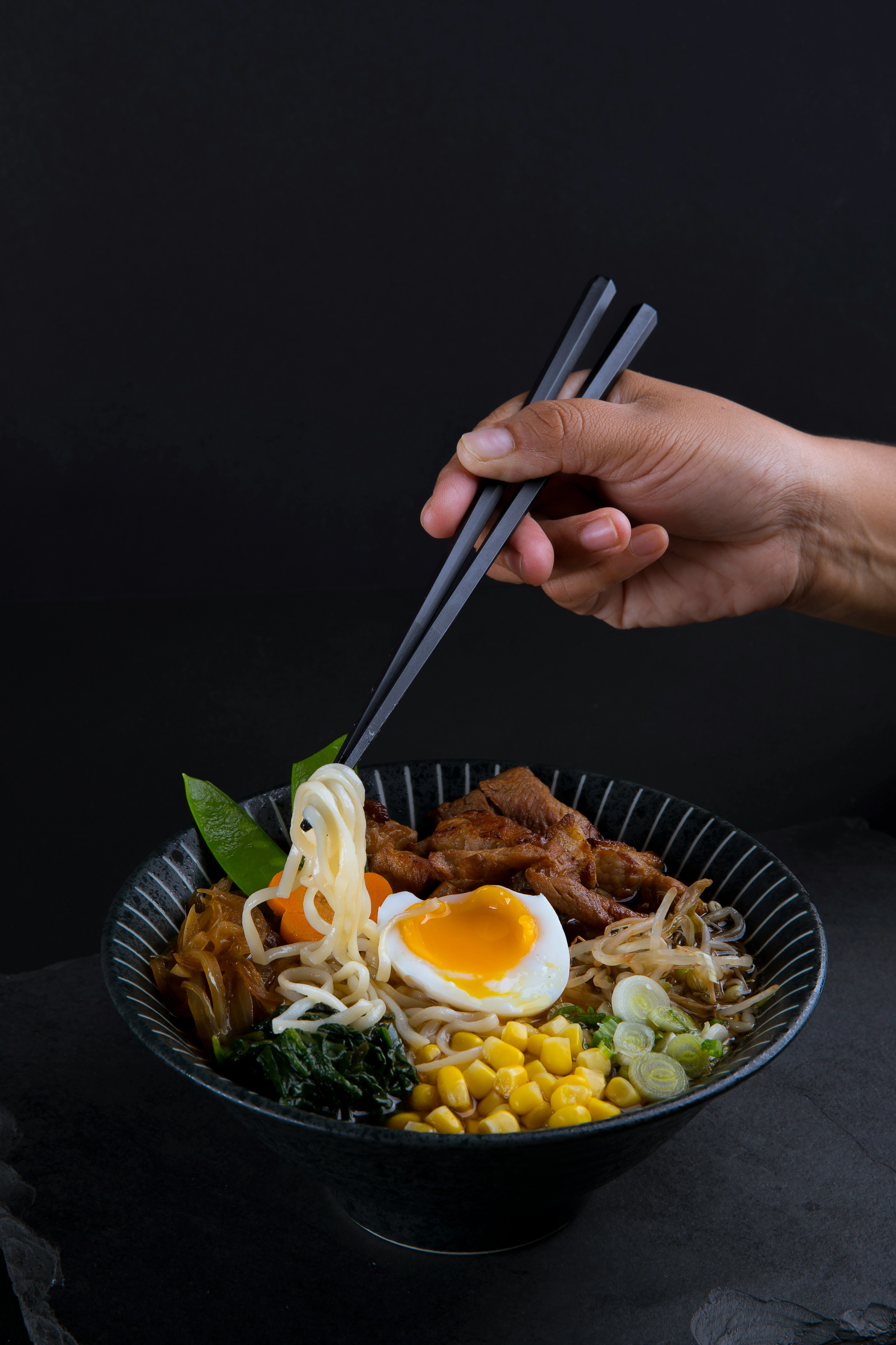 Ramen de temporada con caldo dashi